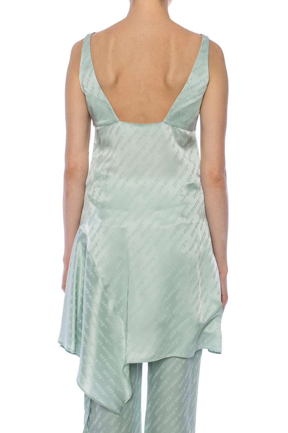 Asymmetrical slip dress OffWhite Vitkac France